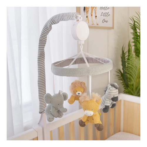 Imagen 2 de 5 de Móvil Musical Savanna Babies Living Textiles