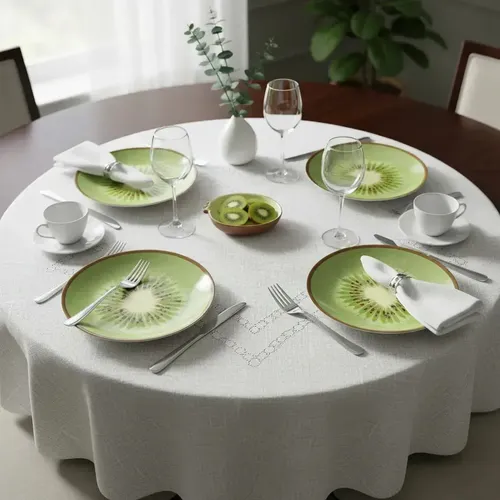 kiwi　7台セット Alleanza Kiwi Prato de Sobremesa 21cm Estampa Vibrante | MercadoLivre