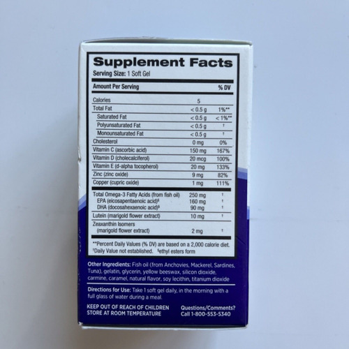 Vitaminas Ocuvite Eyes Performance 30 Capsulas Blandas
