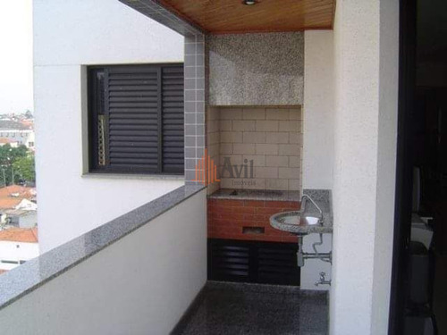 Imagem 3 de 15 de Apartamento Com 3 Dormitórios À Venda, 128 M² Por R$ 1.100.000,00 - Anália Franco - São Paulo/sp - Av6651