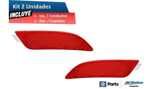 Reflejantes Fascia Trasera Chevrolet Spark 2013 (2 Pzas)