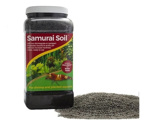 Caribsea Sustrat Samurai Soil 1.58k Gambas Camarones Acuario