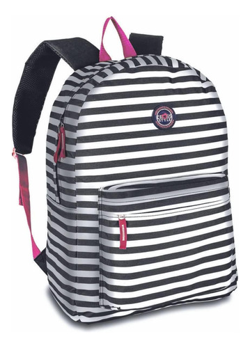 Mochila Cross Style Listras Estampa Juvenil Escolar Casual