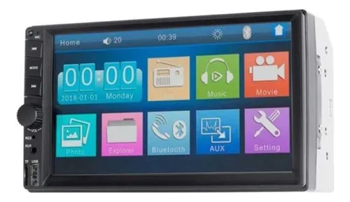 comprar Central Multimídia Universal Evolve 7 Pol. 2 Dinu002Fmp5u002Fblueto