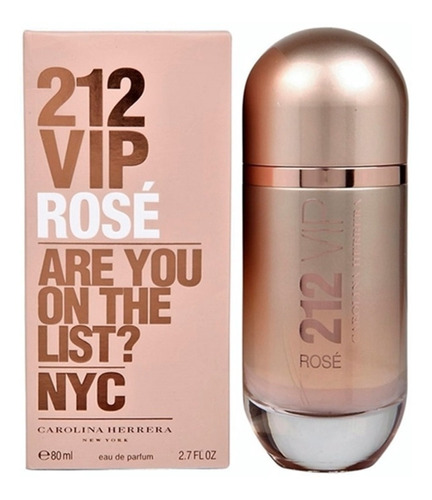 Perfume 212 Vip Rose X 80 Ml Para Dama - mL a $6350