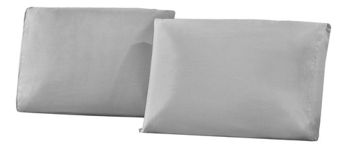 Colcha Bordada Lisa + Lençol Com Fronhas Macia Casal 6 Peças Cinza