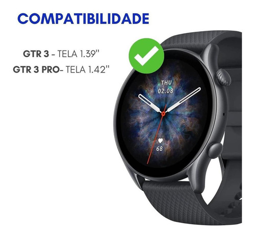 Imagem 3 de 3 de Capinha Redutora De Impactos Para Amazfit Gtr 3 / 3 Pro