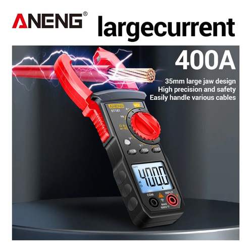 Pinza Amperimétrica Digital Aneng St181 Data Show