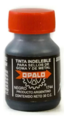 Tinta Indeleble Negra Opalo 30cc Calidad Premium Zona Norte