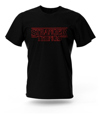Imagem 1 de 3 de Camiseta Stranger Things Logo Série - 100% Algodão