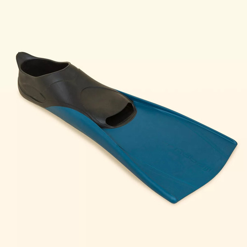 Aleta Natación Larga Trainfins Azul Negro Nabaiji 26.5-27.5