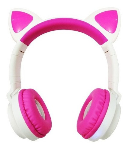  Fone De Ouvido Headphone Gatinho Cat Ear Com Luz Led