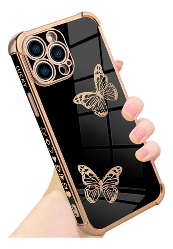 Funda Para iPhone 13 Pro Max Lujo Borde Chapado Proteccion