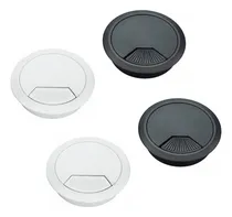 Comprar Pasacables Redondos Blanco Y Negros Plasticos 10 Unid