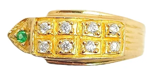 Anillo Punta Diamante Oro Italiano 18k Ley 750 Cuotas sin inter s