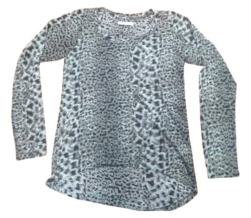 Blusa Remera Invierno Muaa Animal Print Talle 1 / 40 L