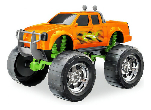 Carro Nitrus Off Road Usual Ref 076 Cor Laranja Personagem Camionete