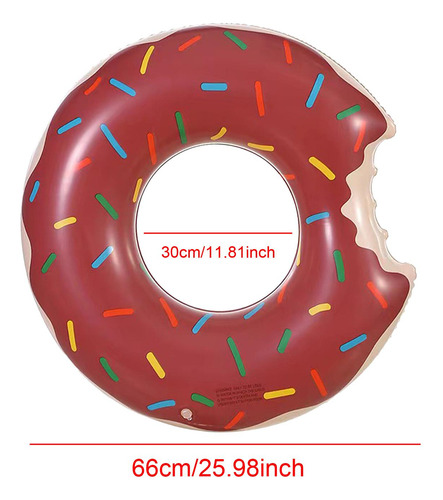 Anillo De Natación Grueso Diámetro Exterior 66cm Café