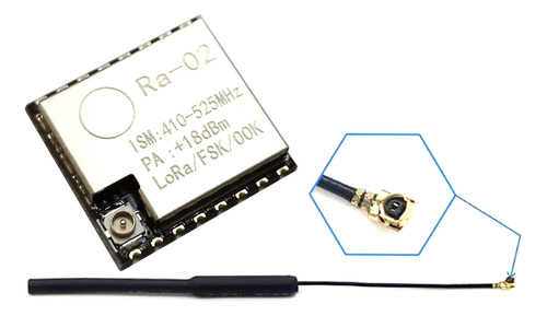 Modulo Rf 433mhz Lora Ra-02 Sx1278 Radio Frecuencia Ra02