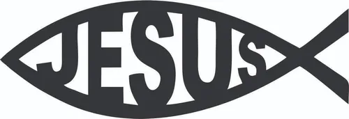 Calcomania Calco Para Auto Camion Pez Jesus Vinilo Plotter