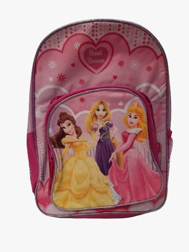 Mochila Escolar De Princesas 40 Cm. Disney Mundo Magico 