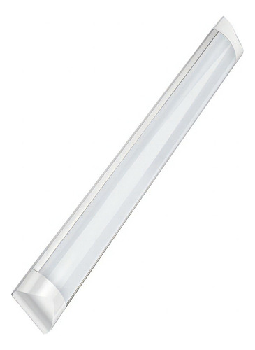 Luminária Tubular De Sobrepor Led Slim 18w Branco Frio 60cm