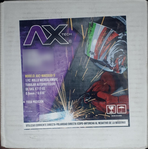 Rollo De Microalambre Tubular (sin Gas) 5kg Axt-mags030-5