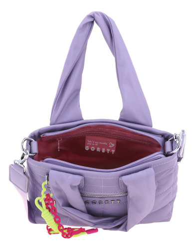 Bolsa Satchel Gorett Corett Color Lila