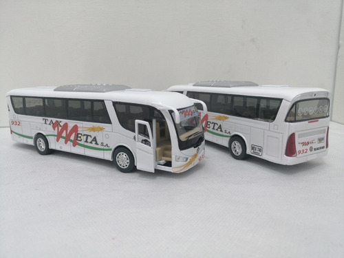 Bus Tax Meta, Escala 1/55, 18cms De Largo, Metálico. 