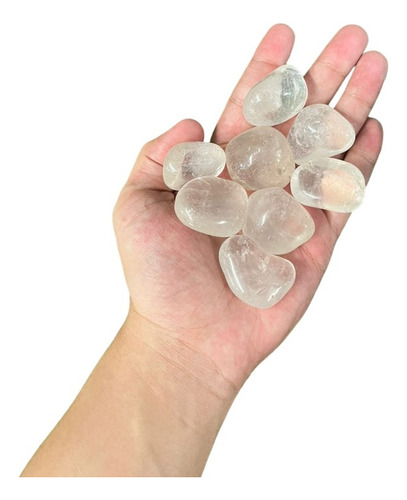 Pedra Rolada Cristal Quartzo Transparente 3 A 4 Cm 200g