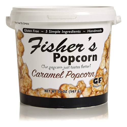 Palomitas De Maíz Con Caramelo Fishers Popcorn, Sin Gluten,