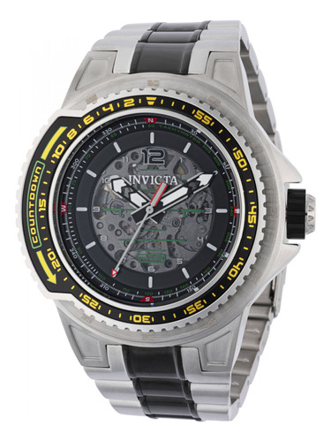 Reloj Para Hombres Invicta Aviator 44694 Negro, Acero