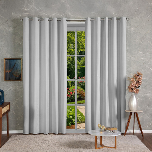 Cortina Blackout 100% Em Tecido + Pvc 3,00m X 2,70m Branco