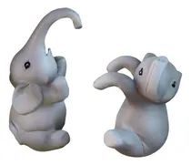 Comprar 2 Piezas Mini Estatuas Figuras En Miniatura Pequeños
