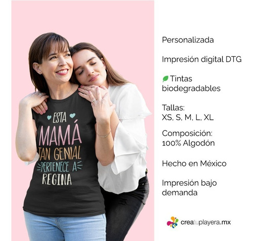 Playera Mamá Día De Las Madres Esta Mamá Tan Genial
