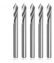 Comprar Fresa 1 Labio De Tugsteno Punta Espiral V 60\u002F30 3.175*0.1