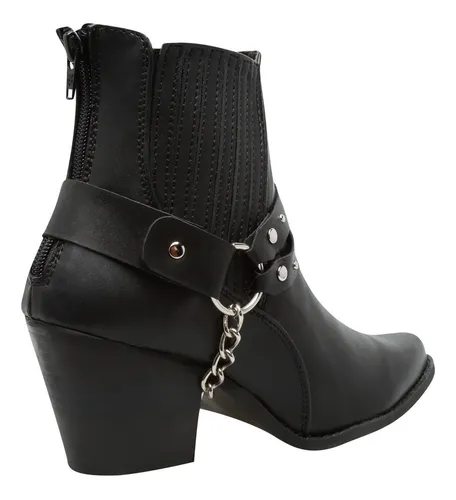 Botas negras con estoperoles para mujer new arrivals