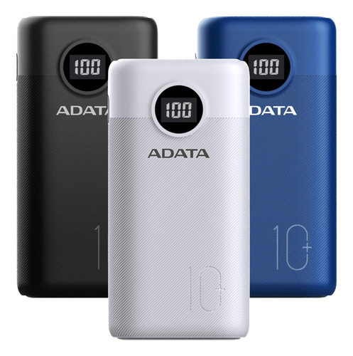 Power Bank Portátil Adata 10000mah P10000 Carga Rapida Usb-c