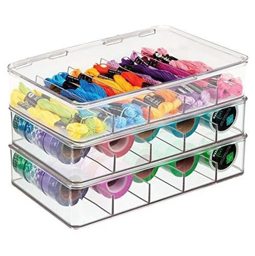 Mdesign Plastic Craft Room Stackable Split Storage Mv8ke