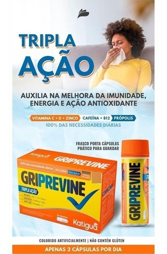 Antigripal Griprevine Fortalecedor Imunidade 20 Cáps Katiguá