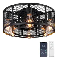 Comprar Ventilador De Techo De Jaula Ohniyou Con Luz, Ventilador
