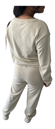 Conjunto Pantalon Ancho + Sweater Darlon Abrigado Mujer