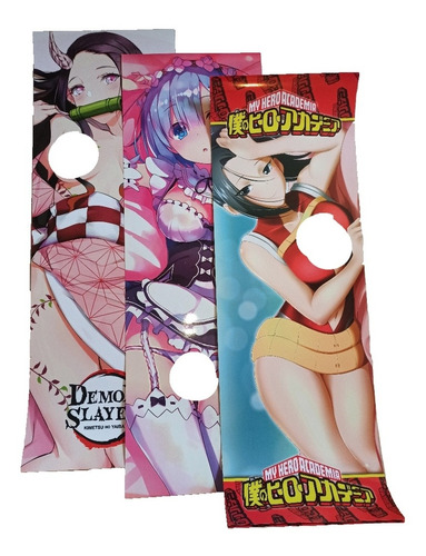 Poster Ecchi F Nezuko Rem Momo Demon Slayer Re:zero My Hero 