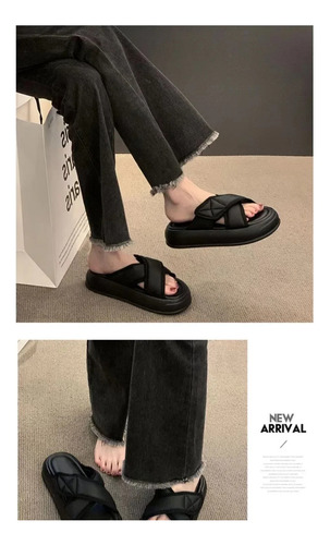 Sandalias Con Plataforma Para Mujer, Pantuflas De Playa Con