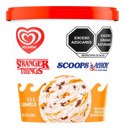 Helado Holanda sabor Vainilla Caramelo Scoops & Ahoy 900ml