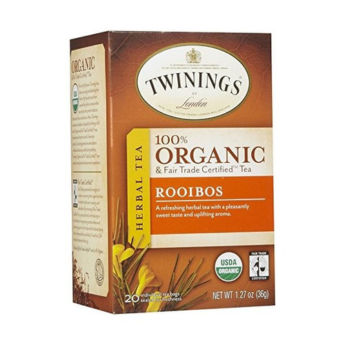 Twinings Of London - Orgánica Té De Rooibos - 20 Bolsitas De