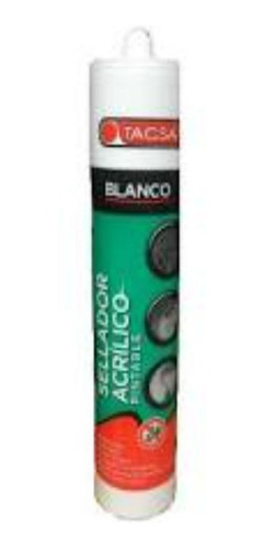 Sellador Acrilico Pintable Blanco 280ml Cartucho Tacsa