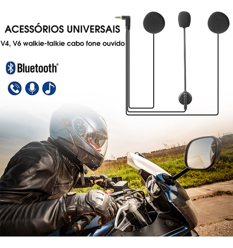 Audífonos Intercomunicadores Para Cascos De Moto Compatibl