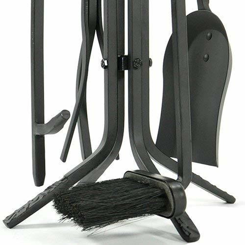 Uniflame, F-1126, Minichimenea Rústica Negra De 5 Piezas
