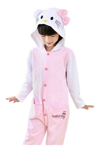 Hello Kitty Gatinha Pijama Macacão Kigurumi - Pronta Entrega